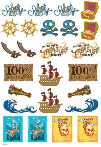 Jake and The Neverland Pirates Edible Character Icon Sheet - Click Image to Close